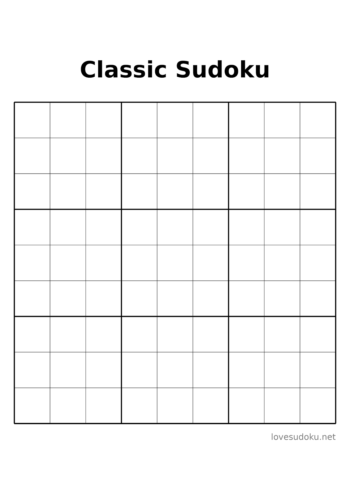 online sudoku printables